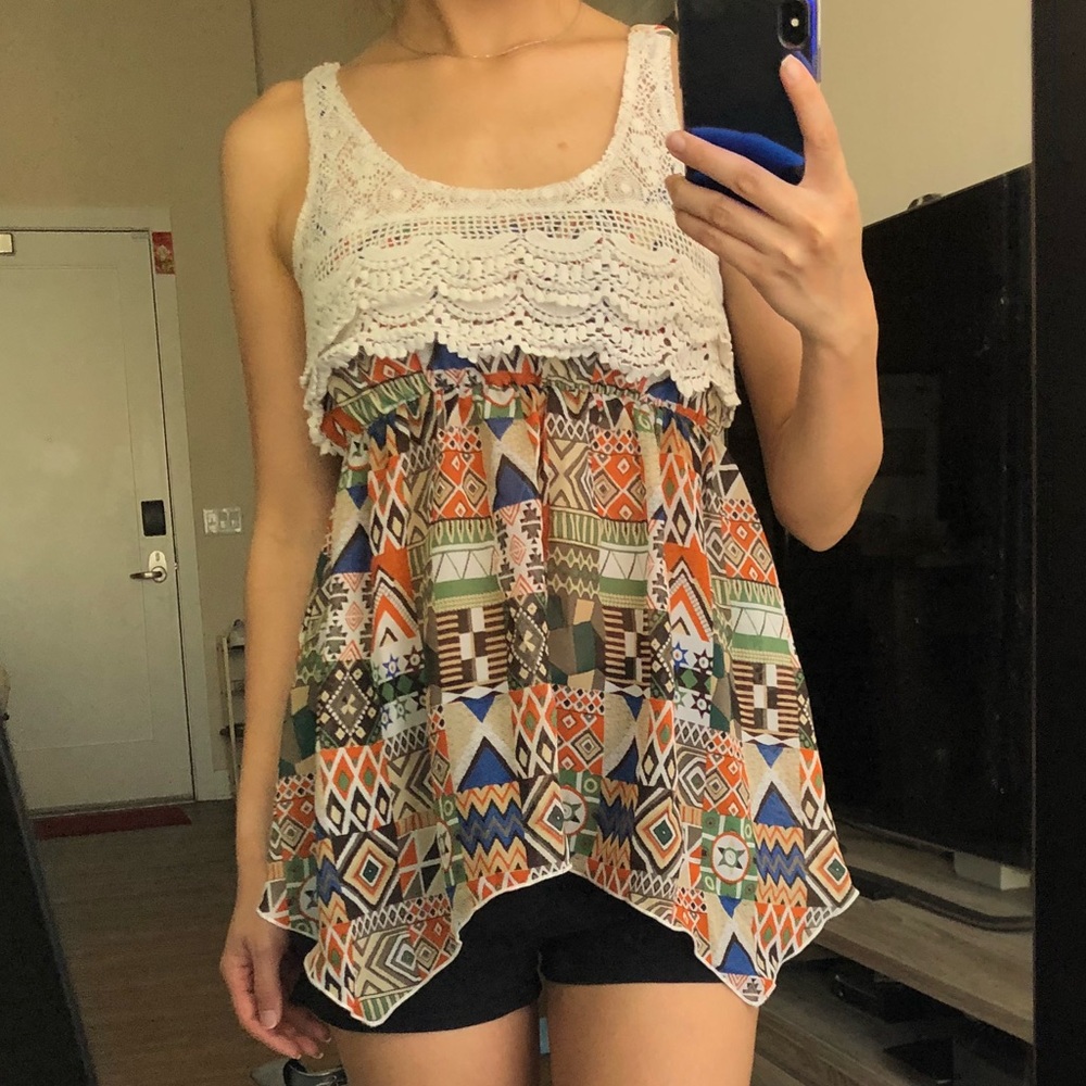 Tank Top Printed Shirt - Picture 1 of 5